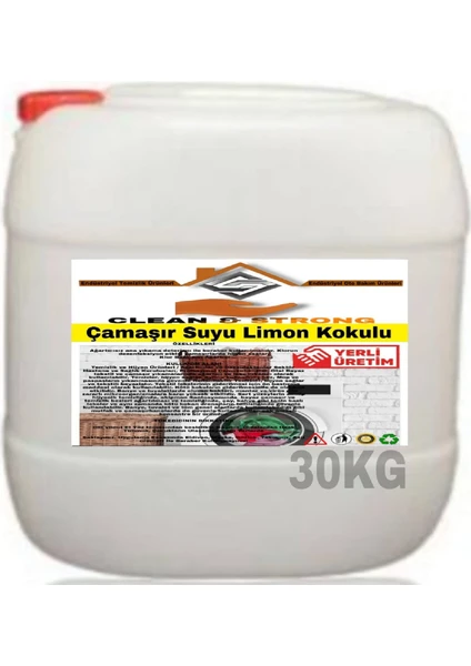 Çamaşır Suyu Limon Kokulu 30KG