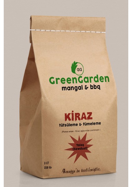 Kiraz Tütsüleme Aroma Talaşı - Mangal Barbekü Tütsü ve Aroma Talaşı 3 Litre