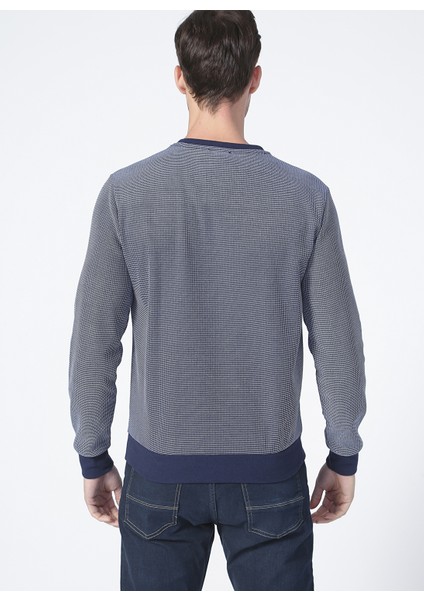 O Yaka Regular Fit Lacivert Erkek Sweatshirt modelleri