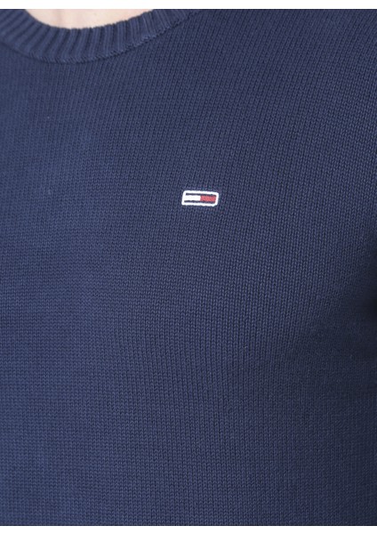 DM0DM11856C87 Tjm Essential Crew Ne Bisiklet Yaka Regular Fit Düz Lacivert Erkek Sweatshirt indirimleri