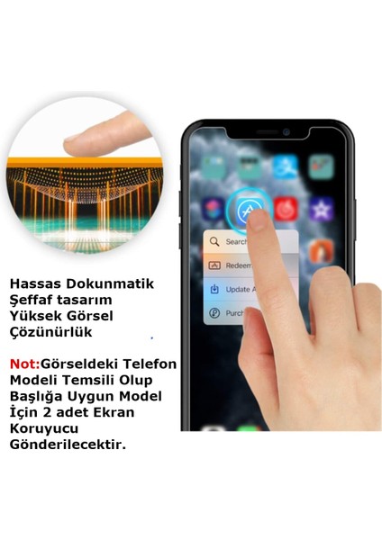 Apple Iphone 12PROMAX Uyumlu 2 Adet Kırılmaz Temperli Şeffaf Ekran Koruyucu Telefon Camı Şeffaf