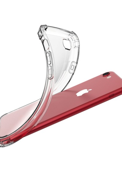 Apple Iphone 7 8 SE2020 Uyumlu Şeffaf Köşe Korumalı Lüx Darbe Emici Silikon Telefon Kılıfı Şeffaf fırsatları
