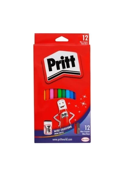 Pritt- 12'li Silinebilir Mum Boya ( Büyük Boy )