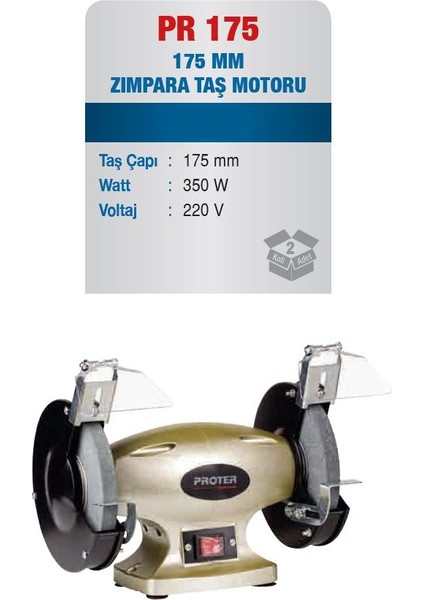 Pr 175 Zımpara Taş Motoru