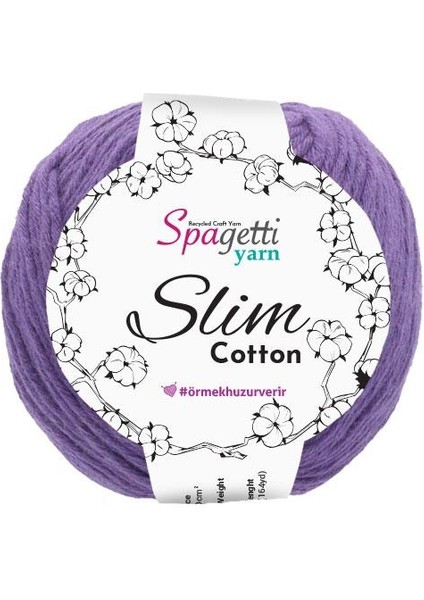 Spagettiyarn Mor Slim Cotton ( 50 Gr)