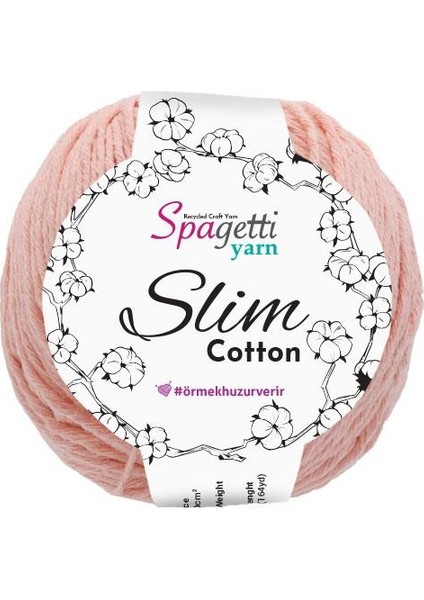 Spagettiyarn Yavruağzı Slim Cotton( 50 Gr)