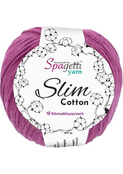 Spagettiyarn Menekşe Slim Cotton (50 gr ) fiyatları