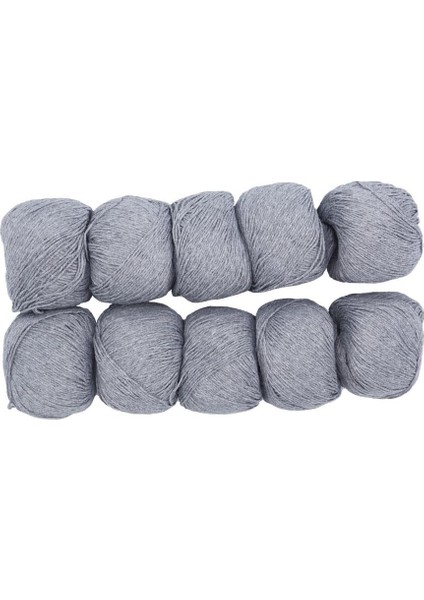 Spagettiyarn Gri Slim Cotton Ip - 10'lu Set fiyatları