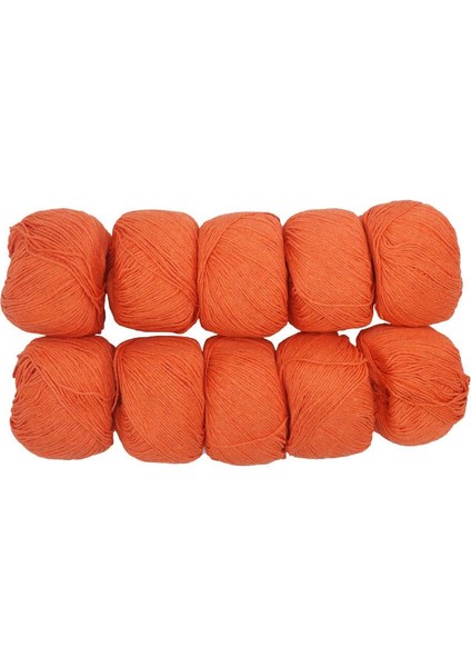 Spagettiyarn Turuncu Slim Cotton Ip - 10'lu Set fiyatları