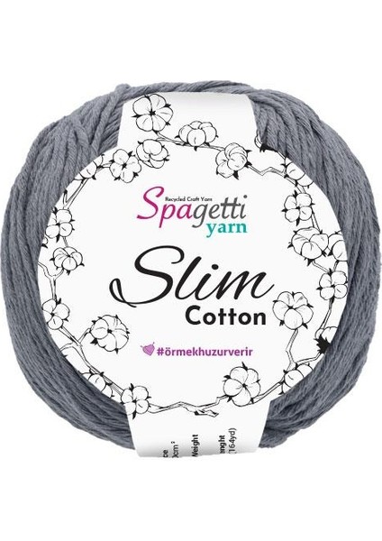 Spagettiyarn Füme Slim Cotton Ip ( 50 Gr)