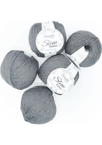 Spagettiyarn Füme Slim Cotton Ip - 5'li Set fiyatları