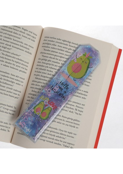 Avokado Simli Sulu Kitap Ayracı Mor indirimleri