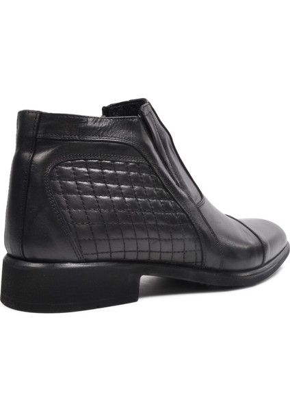 2356 Siyah Erkek Deri Fermuarlı Bot fırsatları