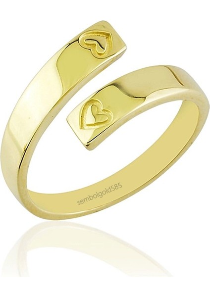 Eklem Altın Yüzük 14K Gold