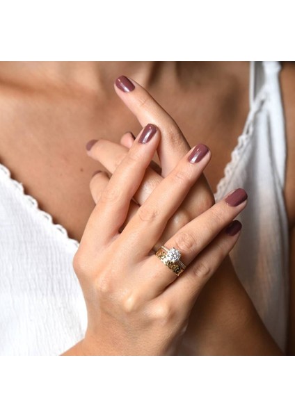 Tektaş Alyans Altın Yüzük Burgu Tasarım