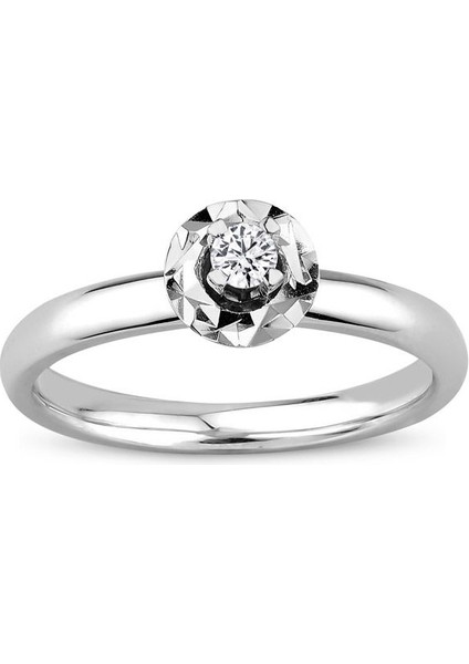 0.09 Ct. Pırlanta Tektaş Yüzük