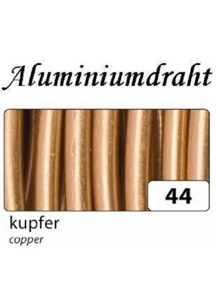 Folıa Alumınyum Tel 2 mm x 5 mt Bakır
