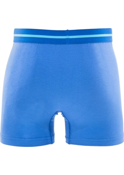 Erkek Mavi Cotton Lycra Boxer Rdz 7100097
