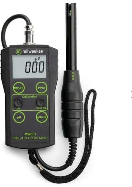 MW801 Ph / Iletkenlik / Tds Ölçer 0.0 14.0 Ph / 0 1990 Us/cm / 0 1990 Ppm