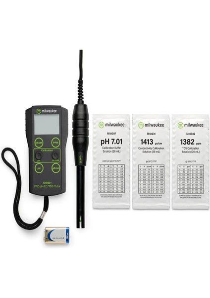 MW801 Ph / Iletkenlik / Tds Ölçer 0.0 14.0 Ph / 0 1990 Us/cm / 0 1990 Ppm