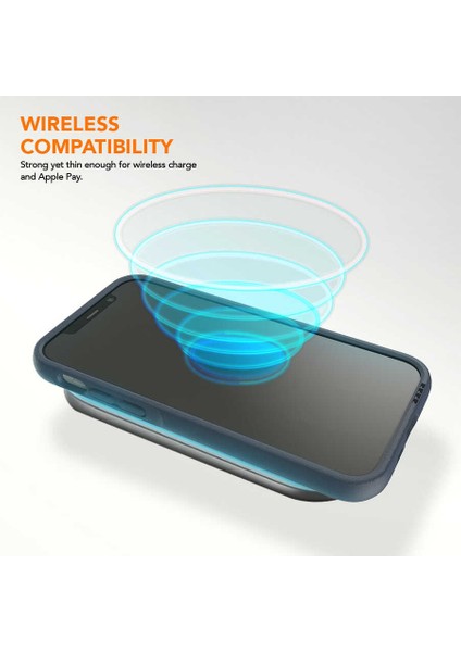 Apple iPhone 12 Kılıf Çift Katmanlı Darbe Emici Ugly Rubber UR G Model Kapak Lacivert