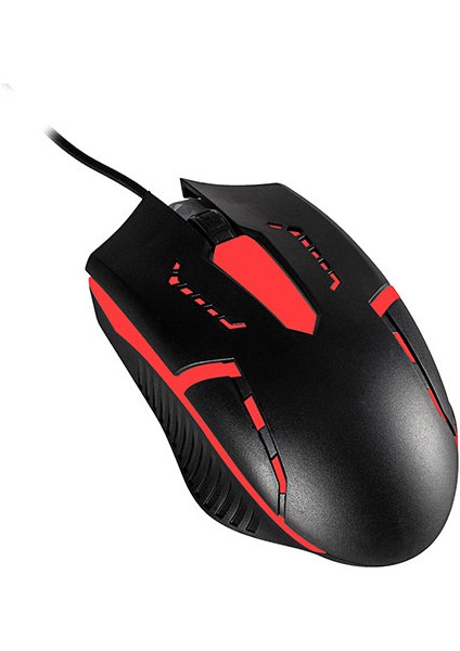 Hyk-46 Gamy Combo Siyah USB Kırmızı Tuşlu Q Gaming Oyuncu Klavye + Mouse Set