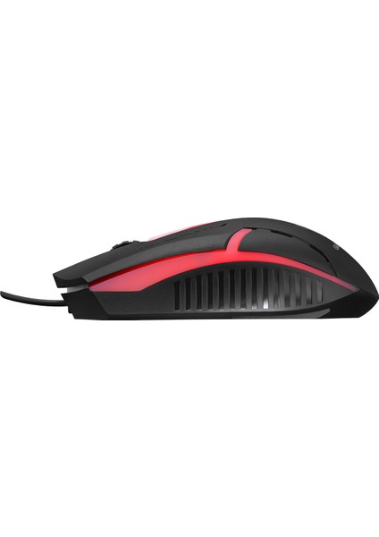 Hyk-46 Gamy Combo Siyah USB Mavi Tuşlu Q Gaming Oyuncu Klavye + Mouse Set