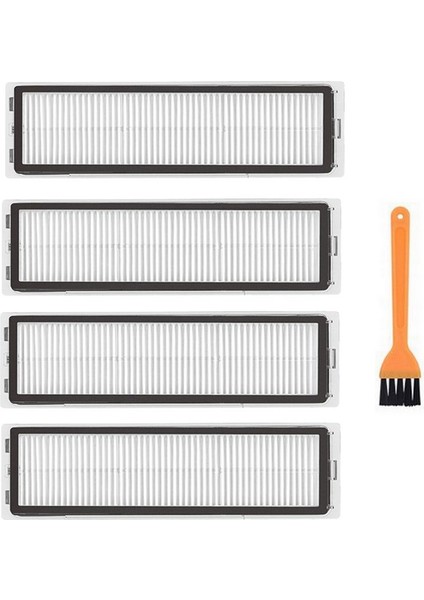 Xiaomi Dreame L10 Bot Pro Uyumlu 4 Adet Hepa Filtre ve Temizleme Fırçası