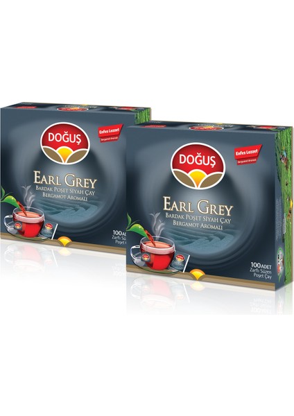 Earl Grey Bardak Poşet Çay 100X2G x 2