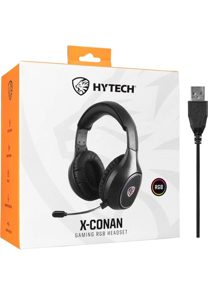 Hy-G5 X-Conan Siyah 3,5mm + 2 In 1 Kablolu Gaming Oyuncu Mikrofonlu Kulaklık