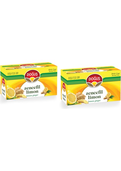 Zencefil Limon Çayı 20LI x 2