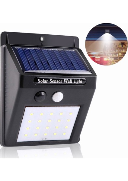 Güneş Duvar Işığı Açık LED Sensör Hareketi (Yurt Dışından)