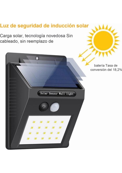 Güneş Duvar Işığı Açık LED Sensör Hareketi (Yurt Dışından) modelleri