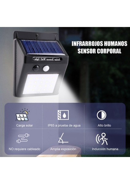 Güneş Duvar Işığı Açık LED Sensör Hareketi (Yurt Dışından) fırsatları