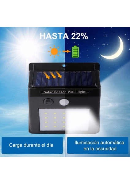 Güneş Duvar Işığı Açık LED Sensör Hareketi (Yurt Dışından) indirimleri