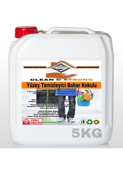 Yüzey Temizleyici Bahar Kokulu 5 kg