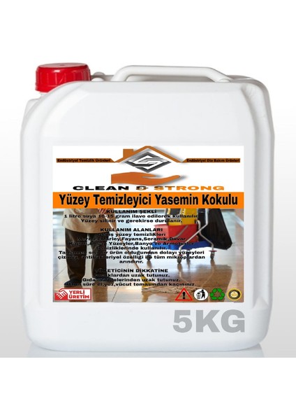 Yüzey Temizleyici Yasemin Kokulu 5 kg
