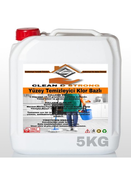 Yüzey Temizleyici Klor Bazlı 5 kg