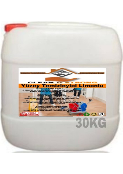 Yüzey Temizleyici Limonlu 30 kg