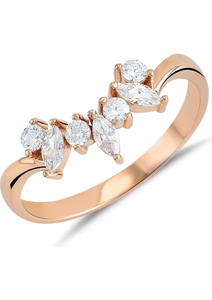 Preciosa Zirconia Taşlı Gümüş Fantazi Yüzük YZG.374
