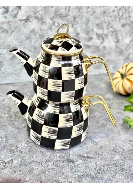 Damalı Emaye Çaydanlık modelleri