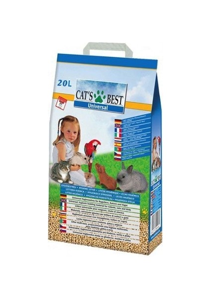 Best Universal Doğal Pellet Kedi - Kemirgen Kumu 20 Lt