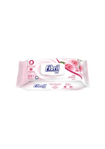 Gül Kokulu Islak Mendil 9 x 100 'lü 900 Yaprak