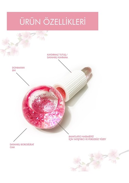 Ice Globes Buz Küresi Soğuk Masaj ve Terapi Topu 2 Adet BORASİLİKAT CAM(Pembe) SAKLAMA KUTULU