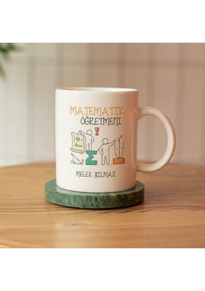 Matematik Öğretmeni Tasarımlı Kişiye Özel Kupa Bardak