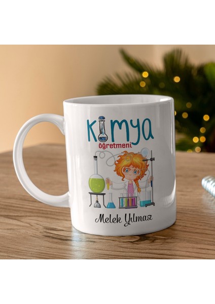 Kimya Öğretmeni Tasarımlı Kişiye Özel Kupa Bardak