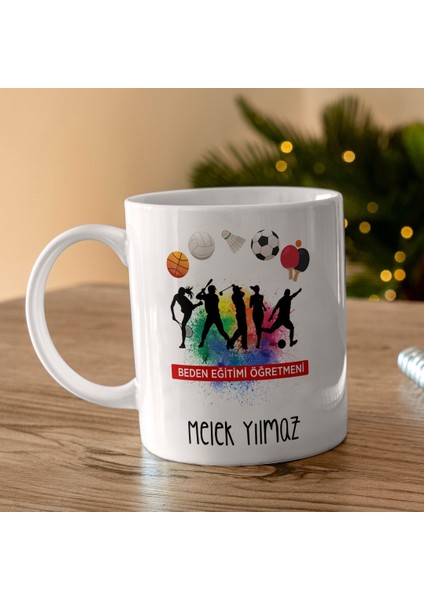Beden Eğitimi Öğretmeni Tasarımlı Kişiye Özel Kupa Bardak