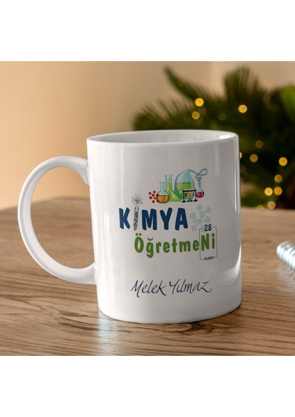 Kimya Öğretmeni Tasarımlı Kişiye Özel Kupa Bardak