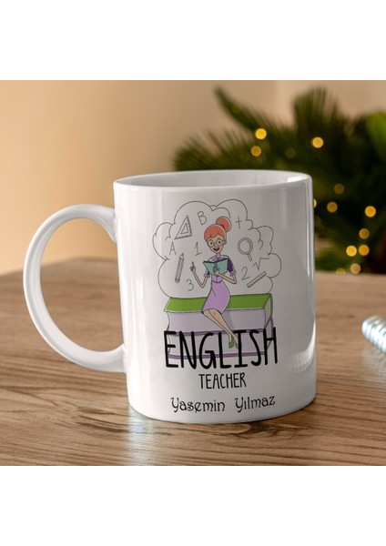 Ingilizce Öğretmeni Tasarımlı Kişiye Özel Kupa Bardak