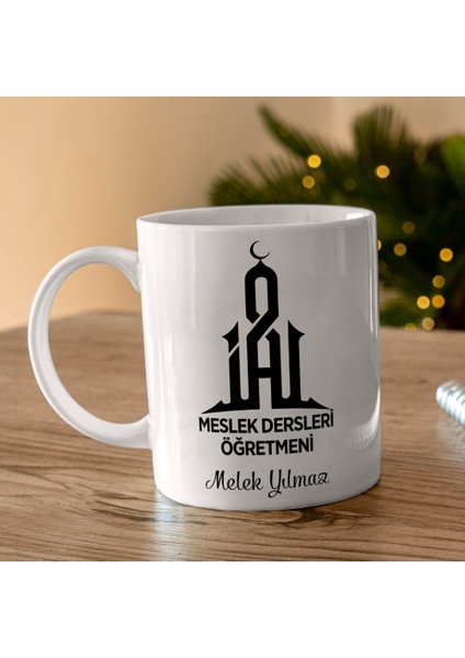 Meslek Dersleri Öğretmeni Tasarımlı Kişiye Özel Kupa Bardak